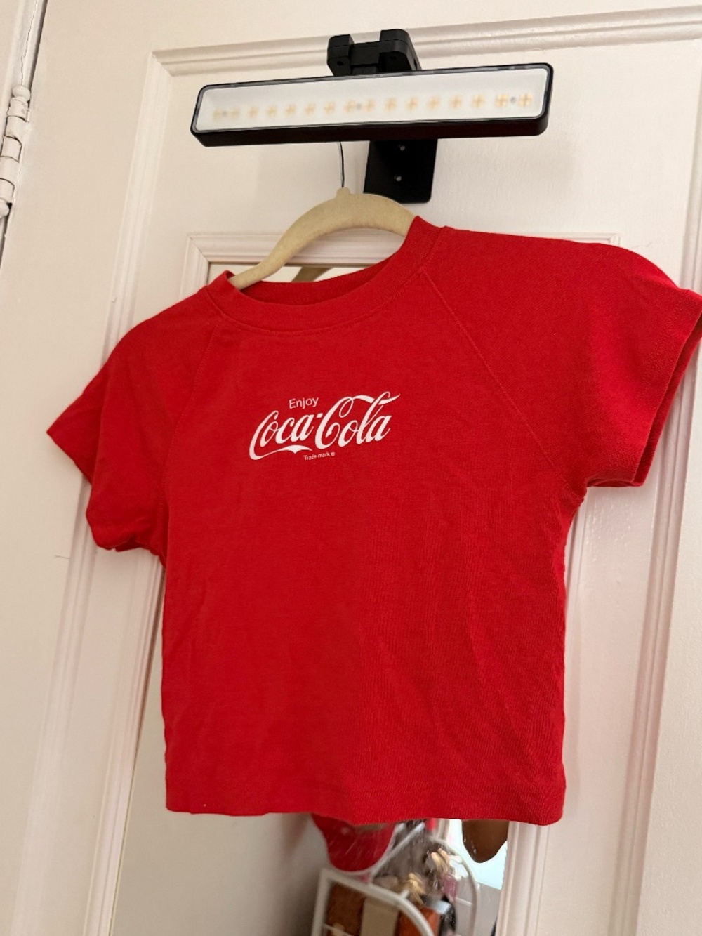 Red Cropped Coca Cola T-Shirt